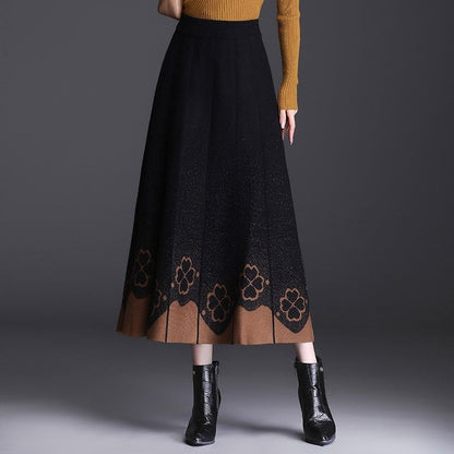 🌼🌼【S-3XL】2024 Grubsza wełniana spódnica na jesień i zimę