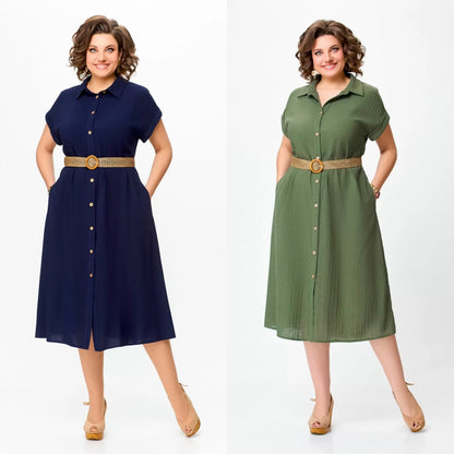 💟【45% REDUCERE】【S-5XL】Rochie casual de vară la modă 2025, material confortabil